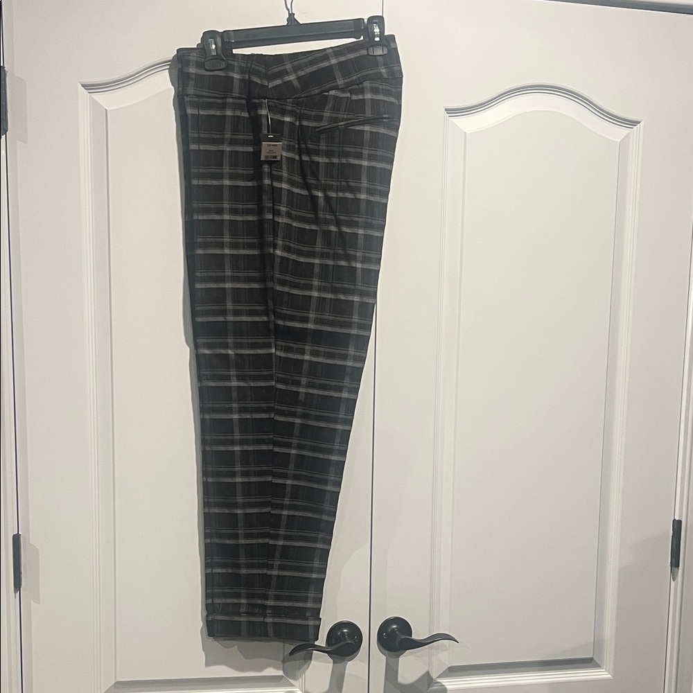 Women’s Black Plaid Pants